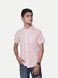 Rad prix Men Solid Pink Smart Casual Cotton Shirt-thumb1