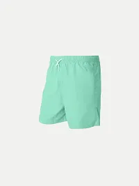 Rad prix Boys Turquoise Solid Casual Shorts-thumb1