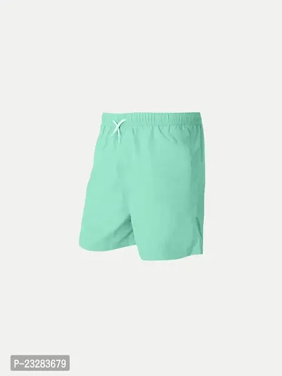 Rad prix Boys Turquoise Solid Casual Shorts-thumb2