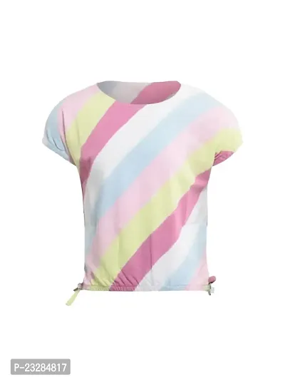 Rad prix Girls Striped Multicolour Crop-Top