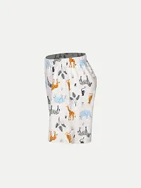 Rad prix White Casual Animal Printed Shorts-thumb2