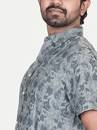 Rad prix Men All-Over Grey Camouflage Casual Shirt-thumb2