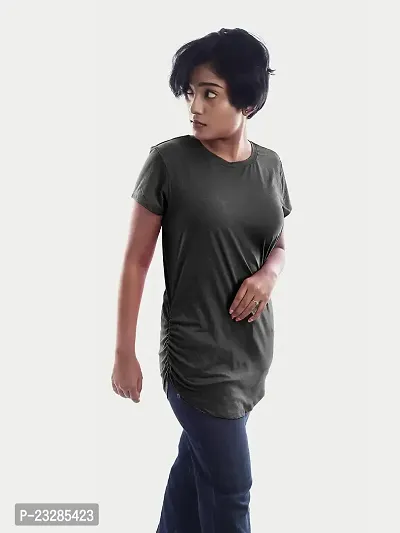 Rad prix Women Black Half Sleeve T-Shirt-thumb3