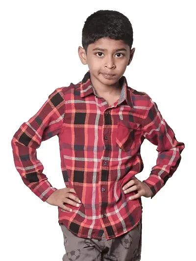 Teen Boys Madras Checked Shirt- Colour