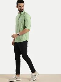 Rad prix Men Solid Dark Green Cotton Formal Full Sleeve Shirt-thumb2