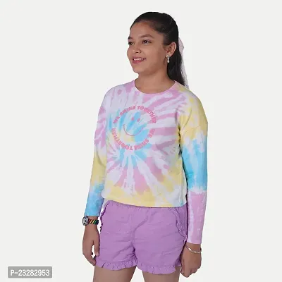 Rad prix Tie-dye Smiley Slogan Printed T-Shirt-thumb5