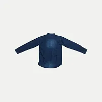 Rad prix Boys Dark Blue Washed Denim Shirt-thumb2