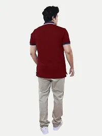 Stylish Maroon Cotton T-Shirt For Men-thumb3