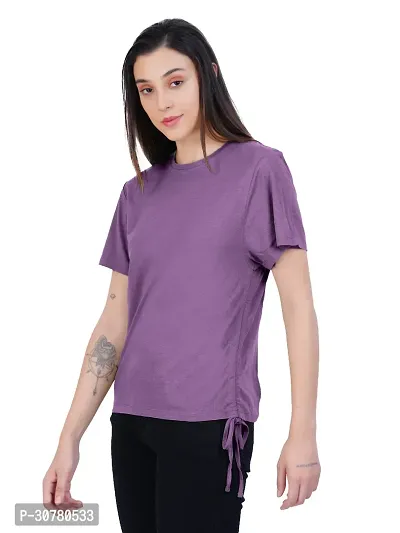 Womens Purple Haze Ruched Tops-thumb3