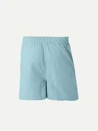 Elegant Blue Cotton Solid Shorts For Boys-thumb2