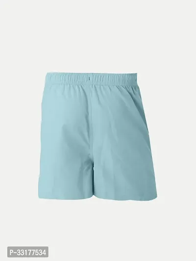 Elegant Blue Cotton Solid Shorts For Boys-thumb3