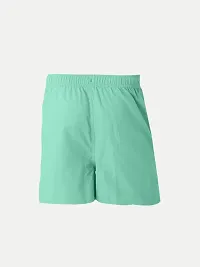 Elegant Green Cotton Solid Shorts For Boys-thumb2