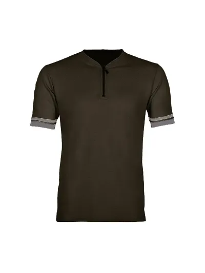 Rad prix Men Solid Tees Henley Neck- Colour