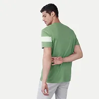 Stylish Green Cotton T-shirt For Men-thumb3