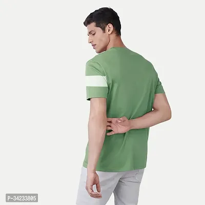 Stylish Green Cotton T-shirt For Men-thumb4