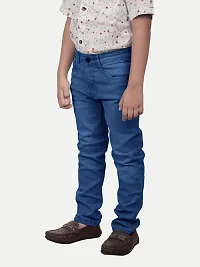 Boys Dark-blue Washed Denim Pant-thumb3