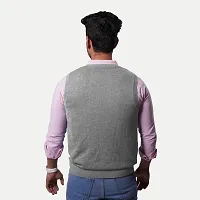 Rad prix Mens Solid Sweatshirts Sleeveless - Grey Colour-thumb3