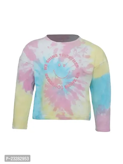 Rad prix Tie-dye Smiley Slogan Printed T-Shirt-thumb0