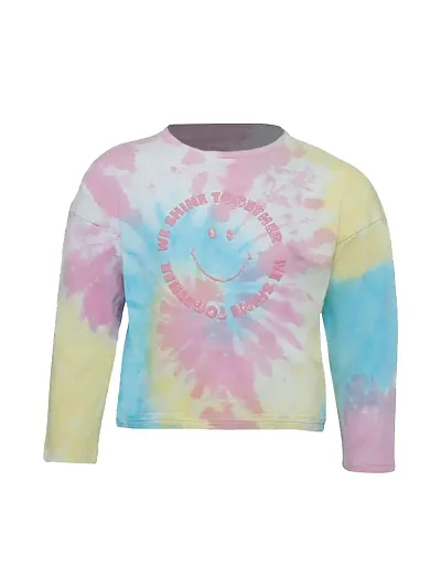 Rad prix Tie-dye Smiley Slogan T-Shirt