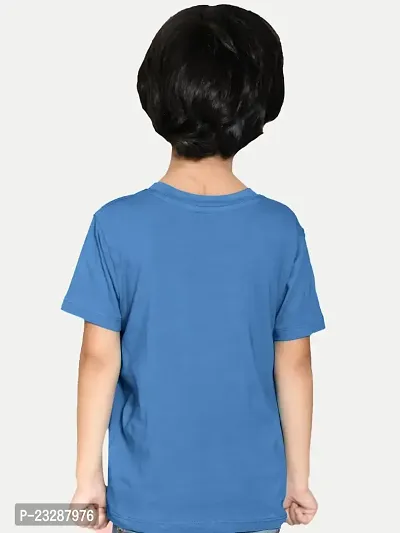 Rad prix Teen Boys Blue T-Shirt with Motorcycle Print-thumb5