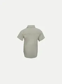 Rad prix Teen Boys Grey Solid Casual Shirt-thumb3