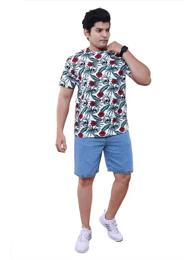 Men All-Over Floral Slim fit T-Shirt