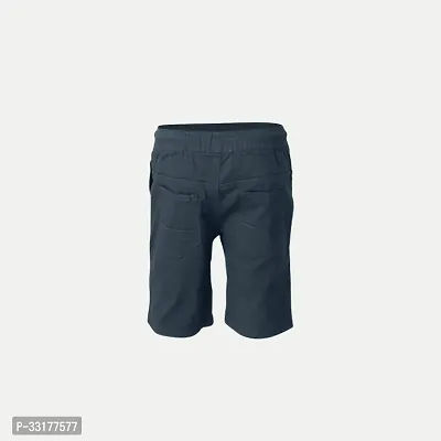 Elegant Grey Cotton Solid Shorts For Boys-thumb4