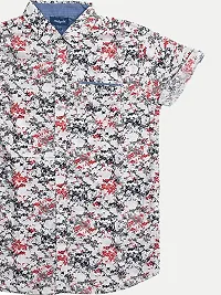 Rad prix Teen Boys Red All Over Printed Casual Shirt-thumb1