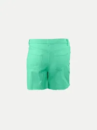 Rad prix Pista Cotton Shorts with Frayed-Hem-thumb3