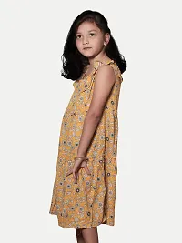 Rad prix Teen Girls Yellow Floral Dress-thumb1