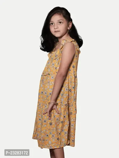 Rad prix Teen Girls Yellow Floral Dress-thumb2