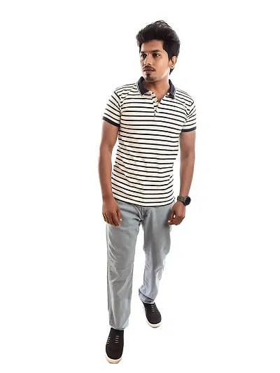 Men and Thin Stripes T-Shirt