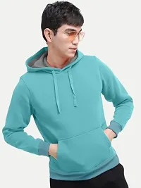 Rad prix Men Solid Mint Hoodie with Pockets-thumb1