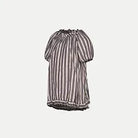 Trendy Cotton Striped Top For Girls-thumb1