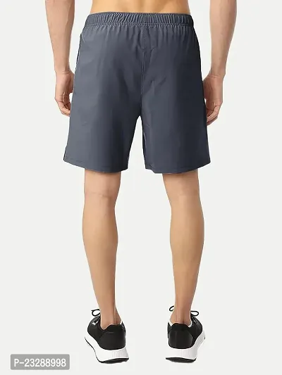 Rad prix?Men Basic Dark Grey Shorts-thumb4