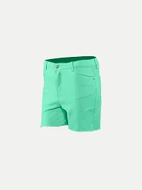 Rad prix Pista Cotton Shorts with Frayed-Hem-thumb1
