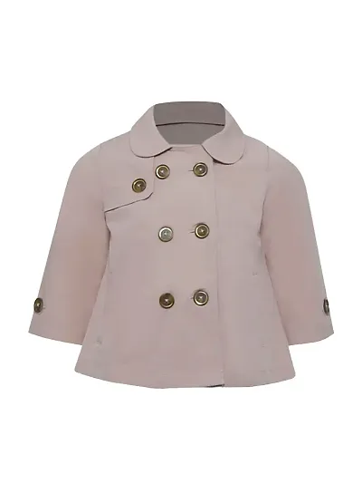 Rad prix Girls Pink A-line Trench Jacket