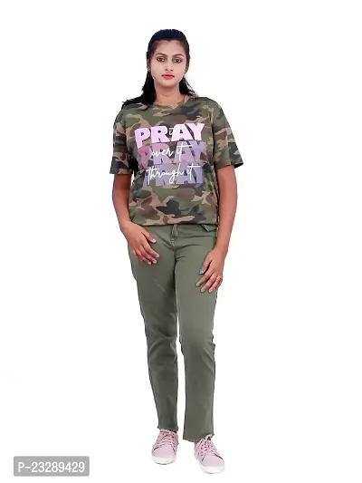 Rad prix Women Green Denim Pants