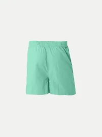 Rad prix Boys Turquoise Solid Casual Shorts-thumb3