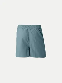 Rad prix Boys Teal Blue Solid Casual Shorts-thumb3