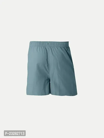 Rad prix Boys Teal Blue Solid Casual Shorts-thumb4