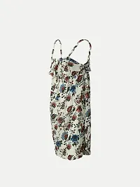 Rad prix White Floral Strap Dress-thumb1