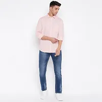 Rad prix Men Solid Pink Cotton Formal Full Sleeve Shirt-thumb4
