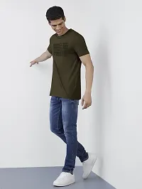 Rad prix Men Solid Cotton Slim Fit Printed Polo T-Shirt-thumb1