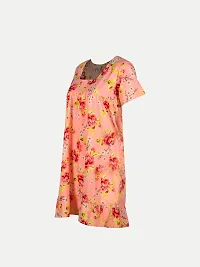 Women Orange Floral Printed Tops-thumb1