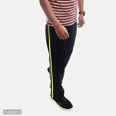 Rad prix Men Navy with Green Stripe Activewear Joggers-thumb2