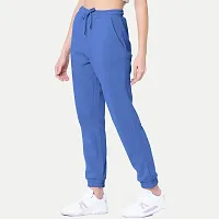 Womens Navy   Solid Joggers-thumb2