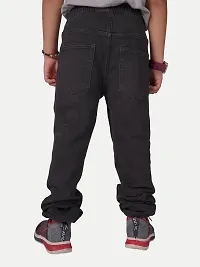 Teen Boys Black Pull-On Denims-thumb3