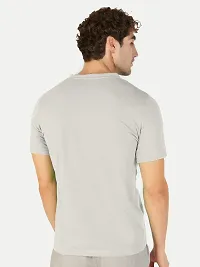 Men Off white Henley neck T-shirt-thumb1