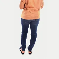 Rad prix Women Dark Blue Denim Casual Pant-thumb3